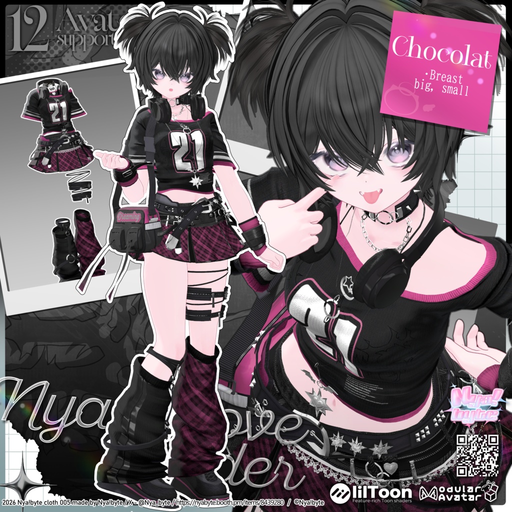 ✨1day40%OFF✨【12avatars】NyamLoveRaider -VRC想定-