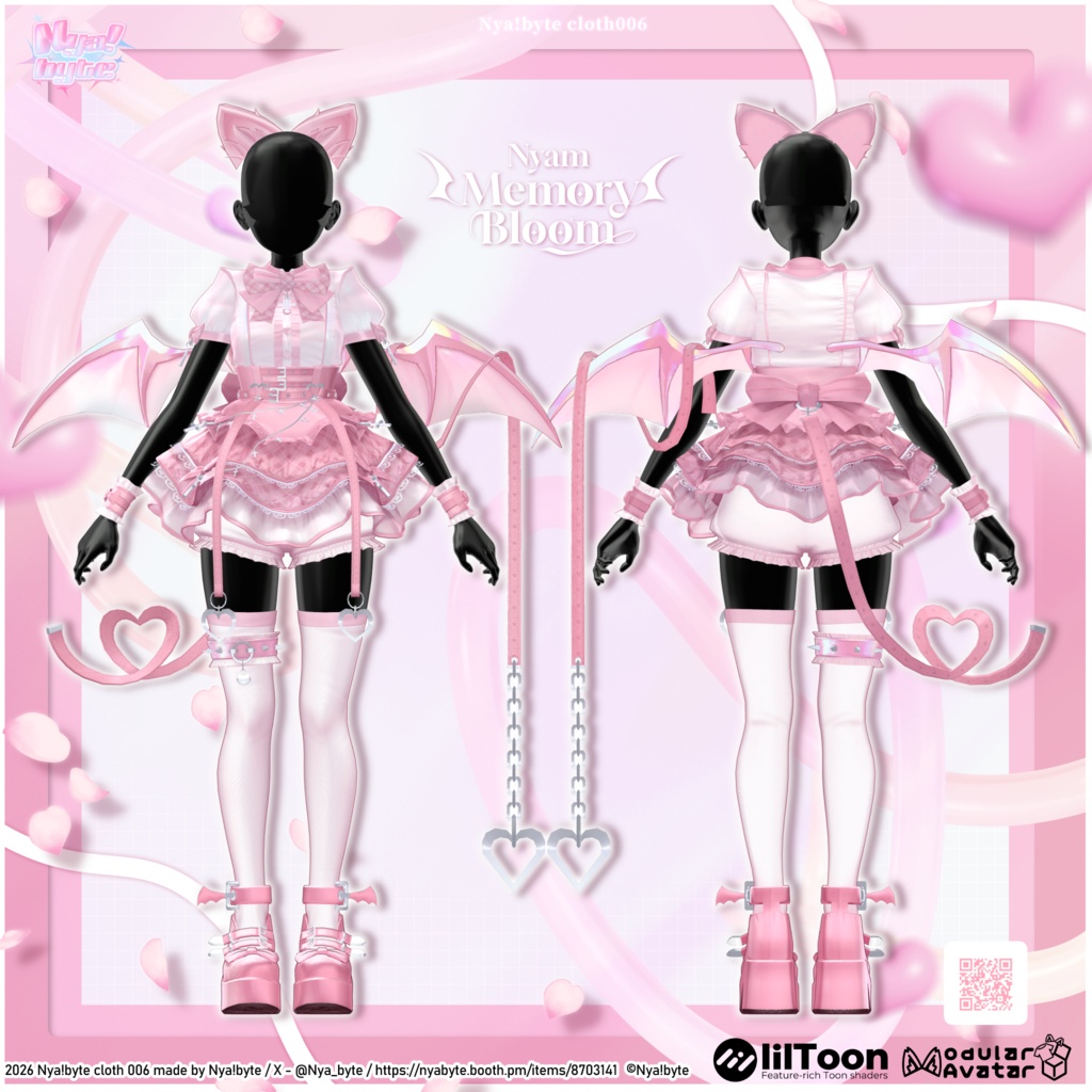 ‼️SALE‼️40%OFF【11avatars】NyamMemoly Bloom -VRC想定-
