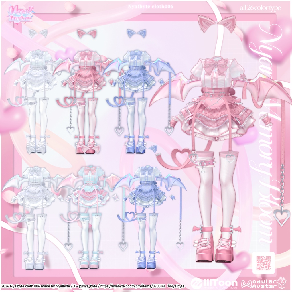 ‼️SALE‼️40%OFF【11avatars】NyamMemoly Bloom -VRC想定-