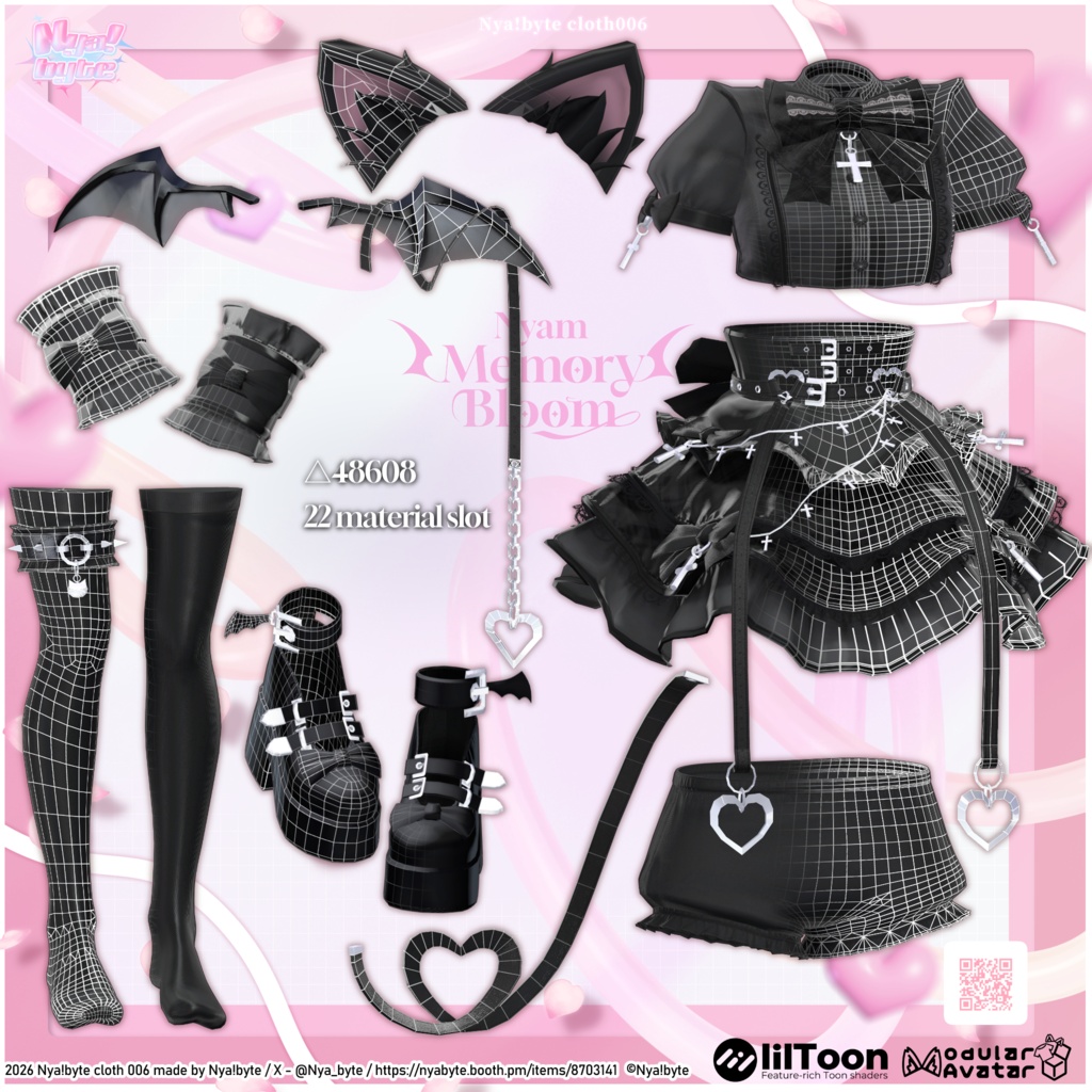 ‼️SALE‼️40%OFF【11avatars】NyamMemoly Bloom -VRC想定-