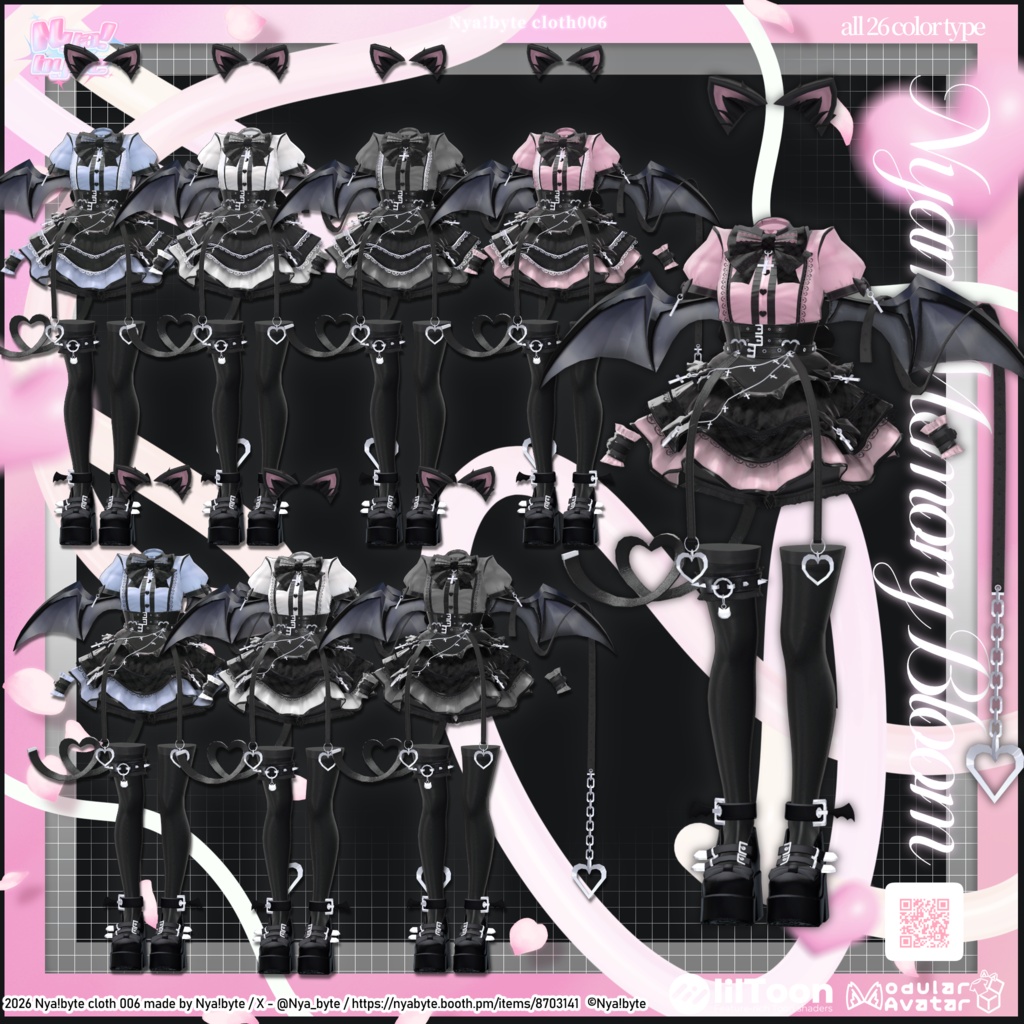 ‼️SALE‼️40%OFF【11avatars】NyamMemoly Bloom -VRC想定-