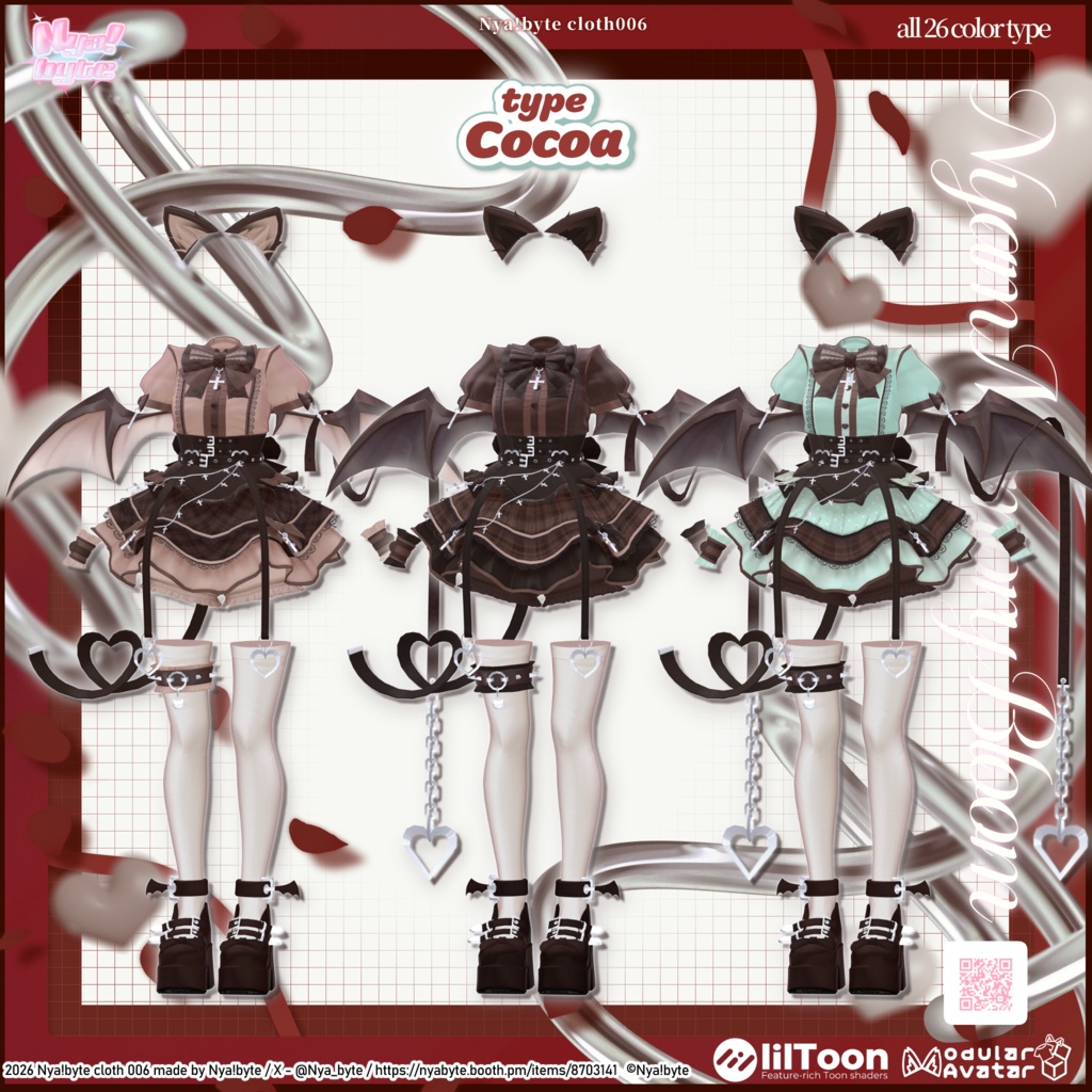 ‼️SALE‼️40%OFF【11avatars】NyamMemoly Bloom -VRC想定-