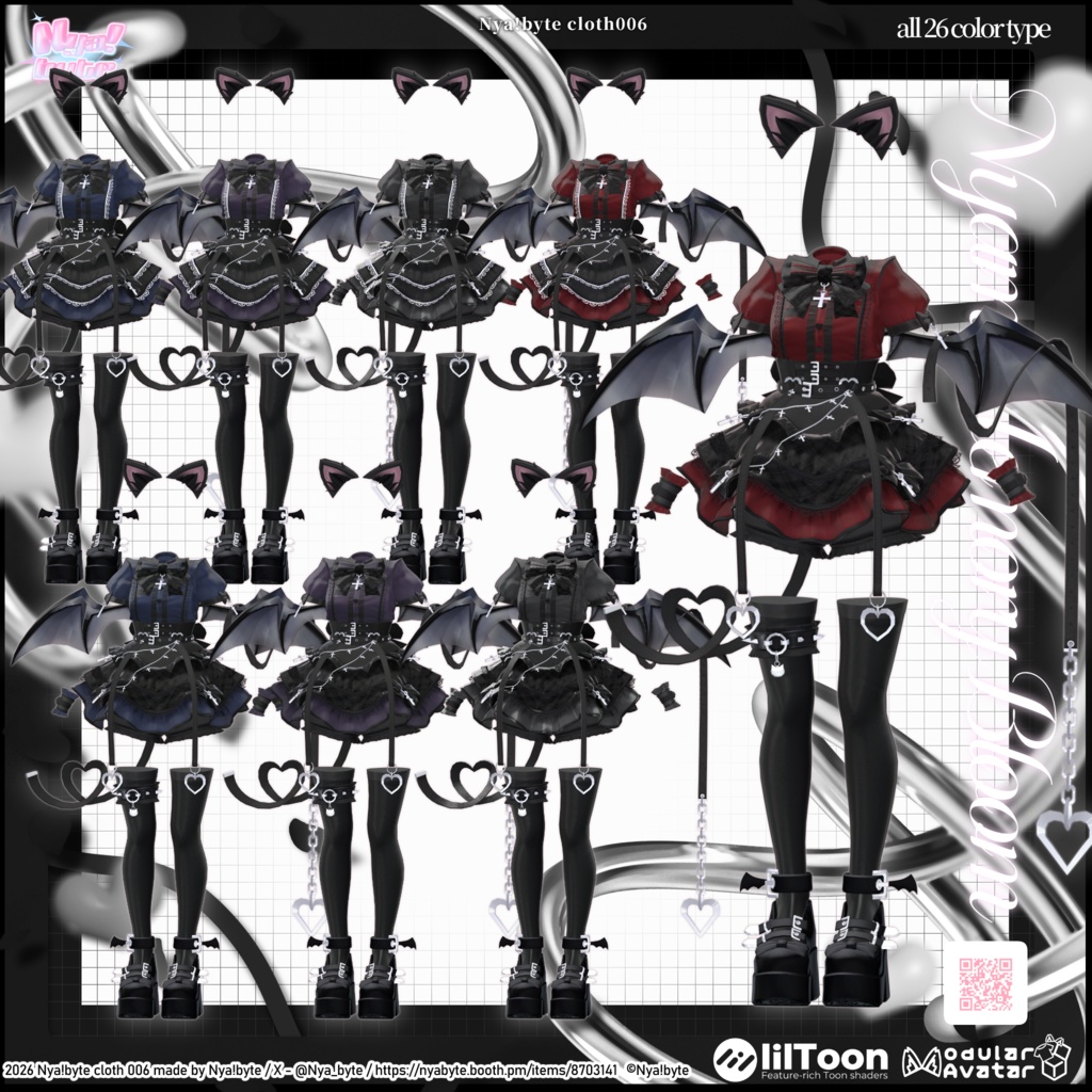 ‼️SALE‼️40%OFF【11avatars】NyamMemoly Bloom -VRC想定-