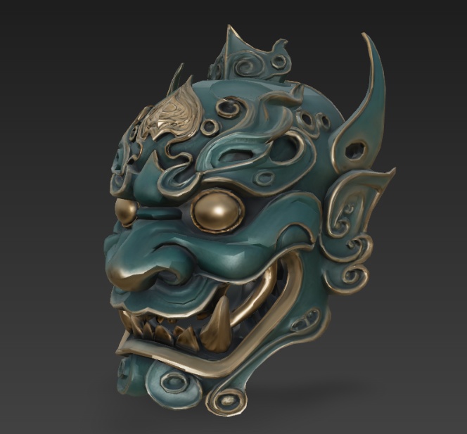 Azure Oni Specter Mask 碧鬼面