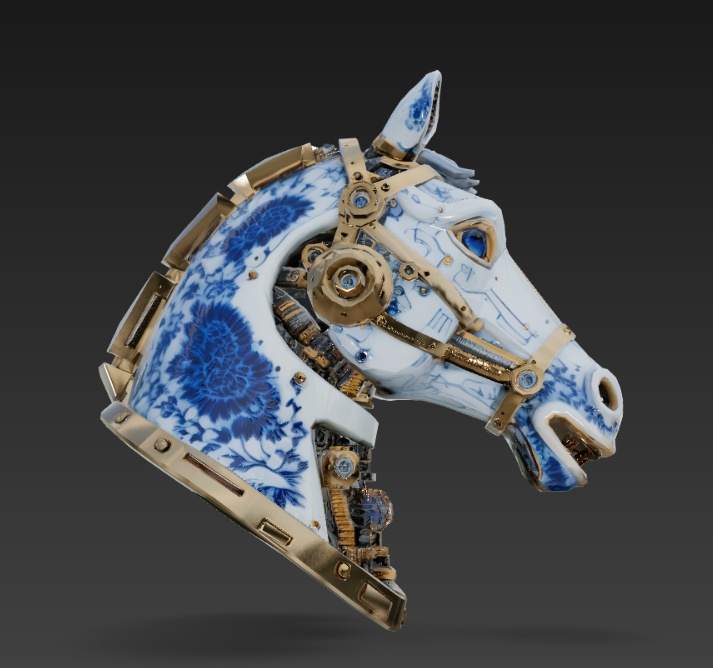Celestial Gear-Equine Sculpture 天工机械马首