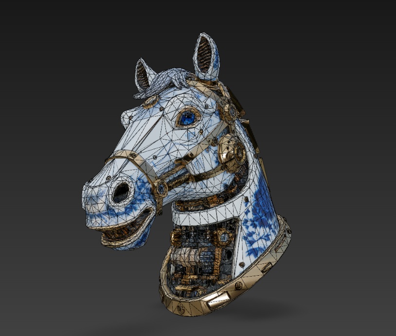 Celestial Gear-Equine Sculpture 天工机械马首
