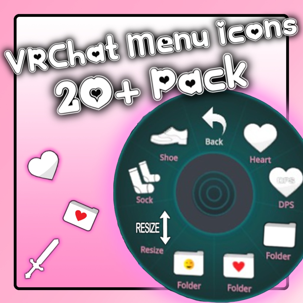 VRChat Menu Icon Pack (20+ Icons) アイコン