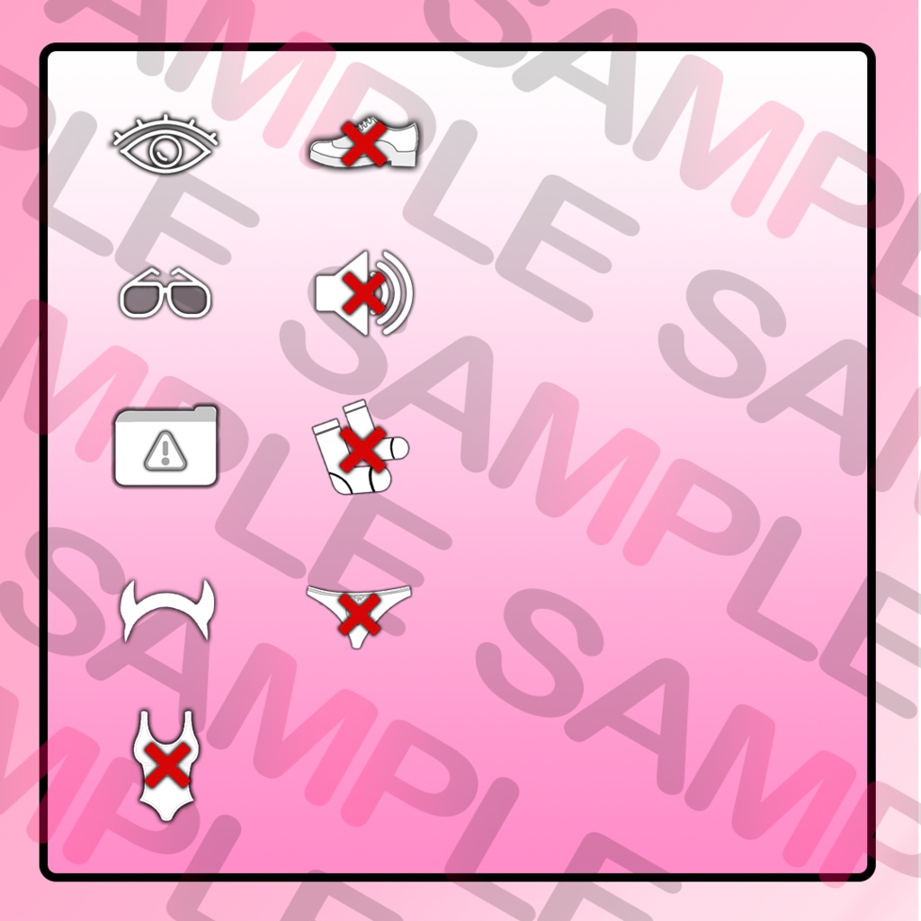 Menu Icon Mega Pack (70+ Icons) 「メニューアイコンメガパック」 「七十+」「VRChat」