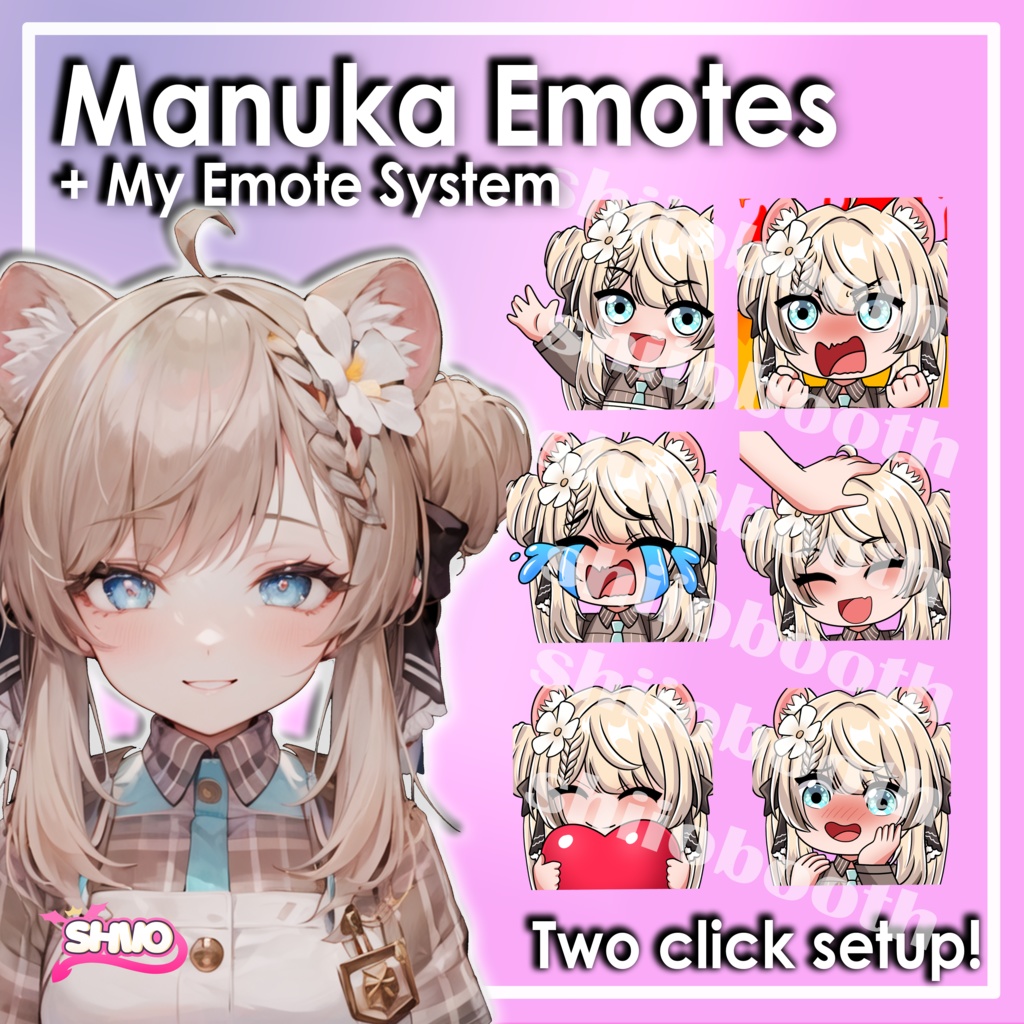 「マヌカMANUKA」Manuka Emotes + Emote System「Modular Avatar」