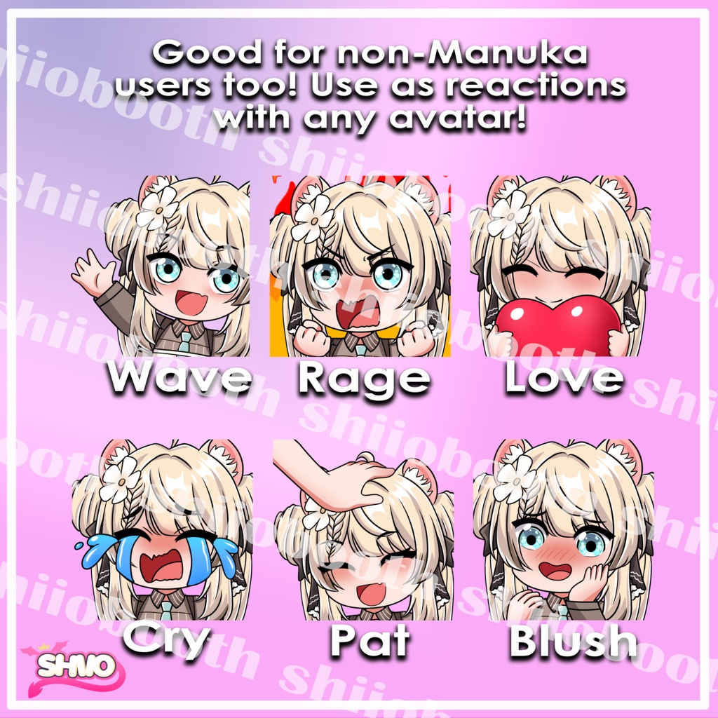 「マヌカMANUKA」Manuka Emotes + Emote System「Modular Avatar」