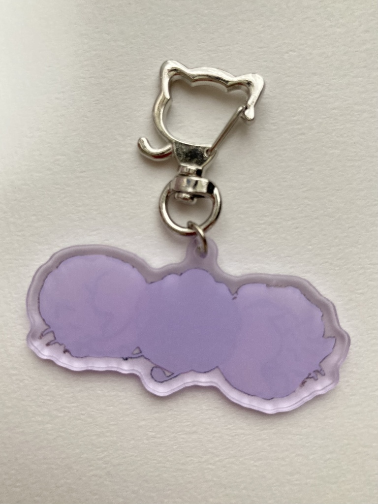 ※Ver.にじそ10追加【非公式】ねこねこふわクルアクリルキーホルダー