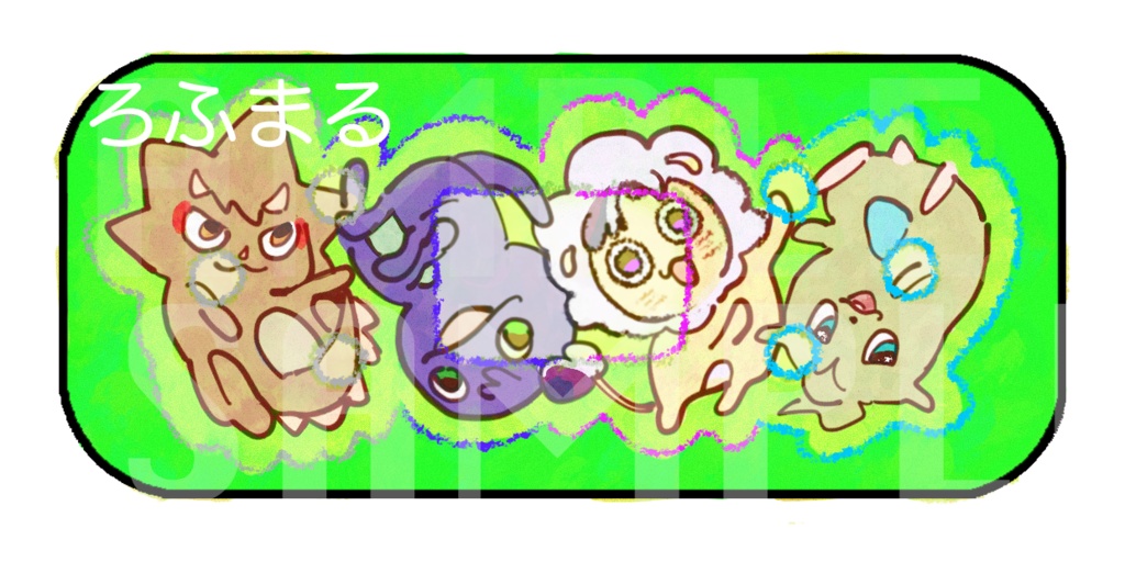 【非公式】絆創膏風缶バッチ (ろふまる/飯屋/夜王国ティラノ)