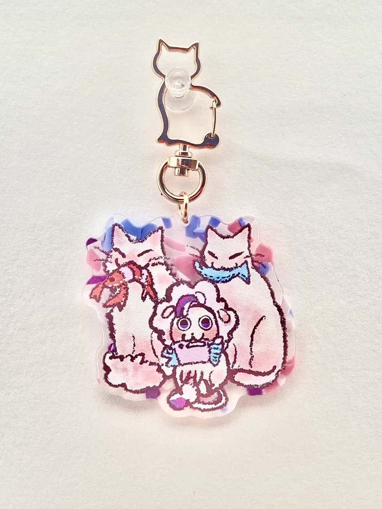 【非公式】ねこねこがおっちアクリルキーホルダー