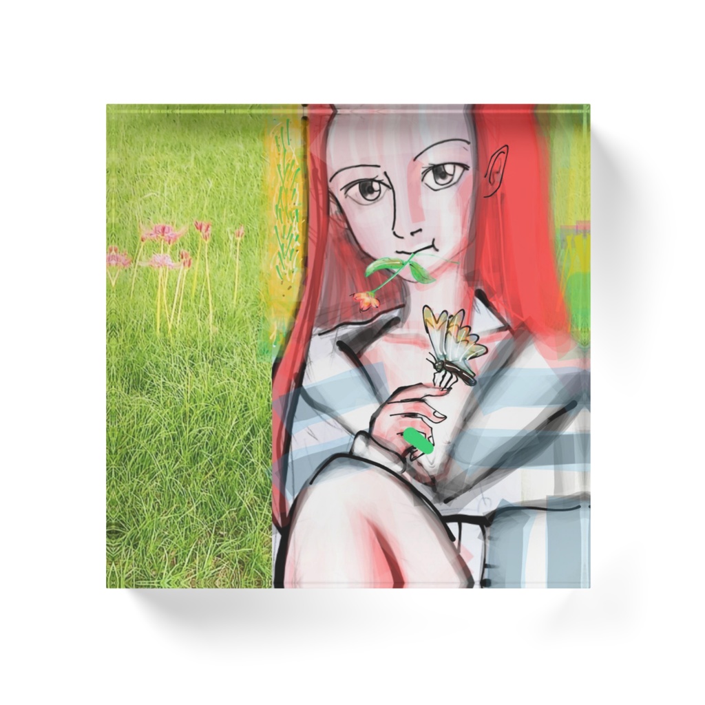 銀河少女宇宙漂流草原夢アクリルブロック