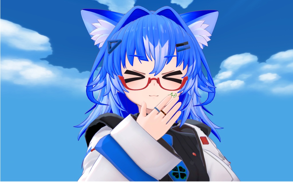 【VRChat向け】茶色・青色の指輪