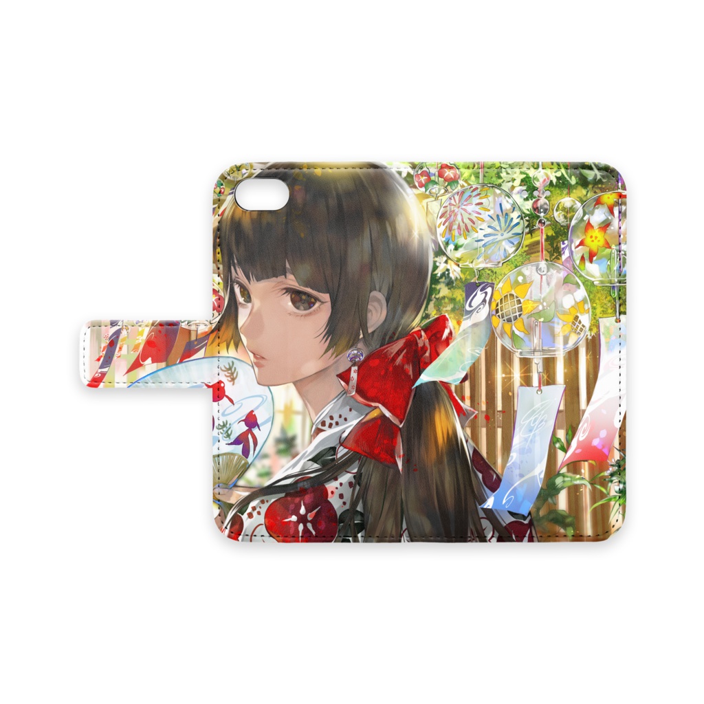 手帳型スマホケース【祭り】