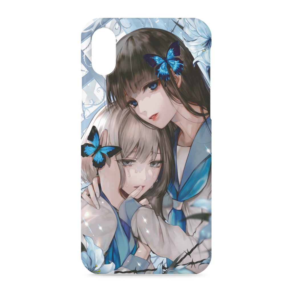 百合スマホケース【白百合】