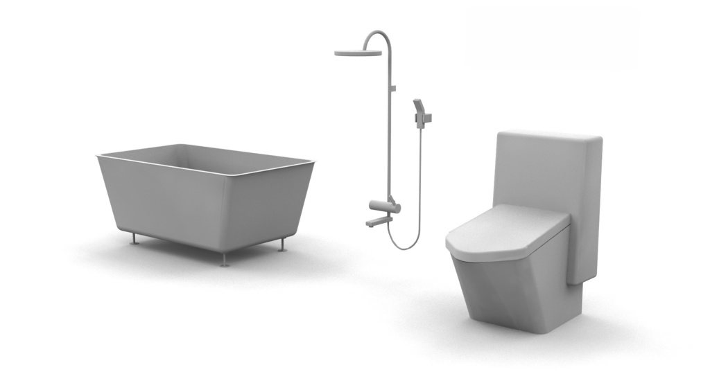 水周りセット(バスタブ・シャワー・便器)