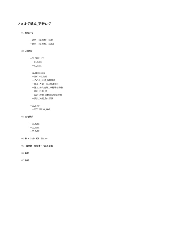 フォルダ構成_更新ログ