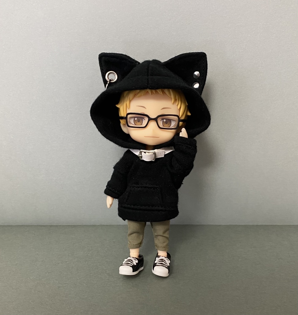 猫耳パーカー【チョーカー色変更可】