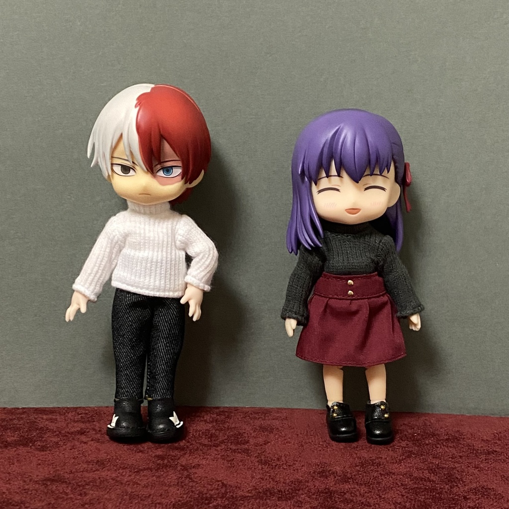 リブニットタートルネック