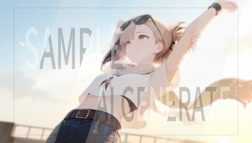 AI立ち絵 -033- 風来坊な女性