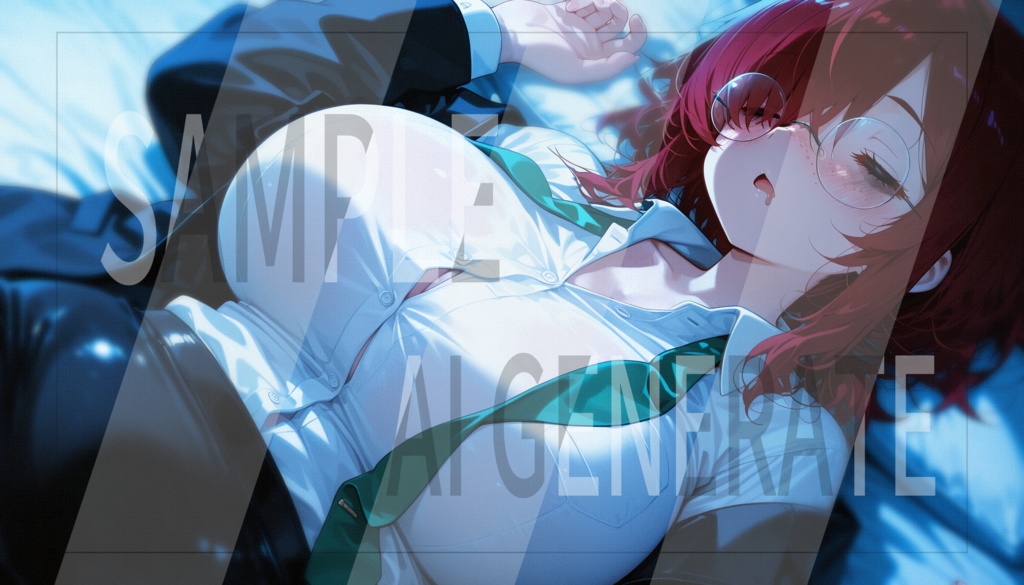 AI立ち絵 -045- 地味スーツな女性