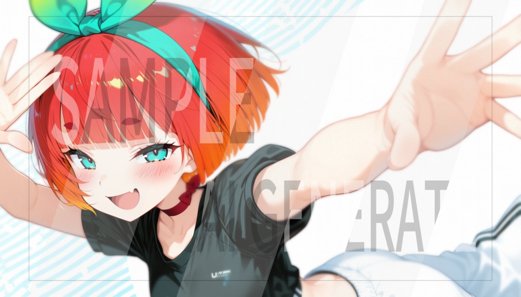 AI立ち絵 -048- ダンサーな少女