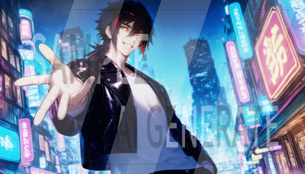 AI立ち絵 -063- 兄貴分な男性