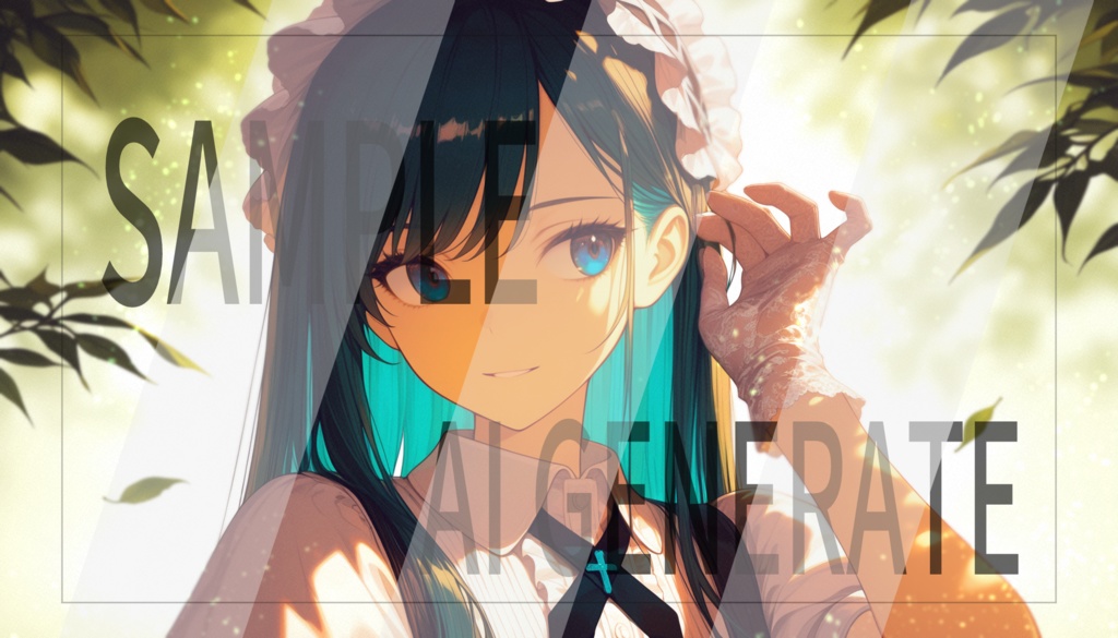 AI立ち絵 -070- ホワイトドレスの女性