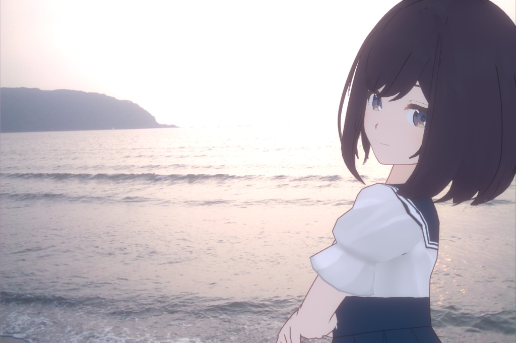 【VRoid用衣装テクスチャ】セーラーワンピース