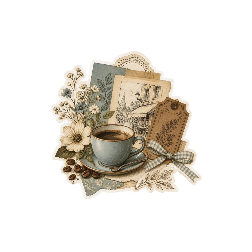VINTAGE BLUE CAFÉ|COLLAGE COLLECTION