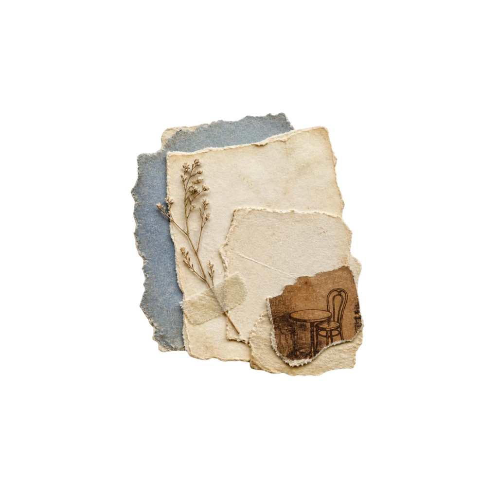 VINTAGE BLUE CAFÉ|COLLAGE COLLECTION