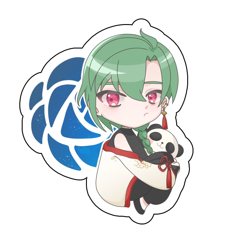 アクリルキーホルダー 緑仙