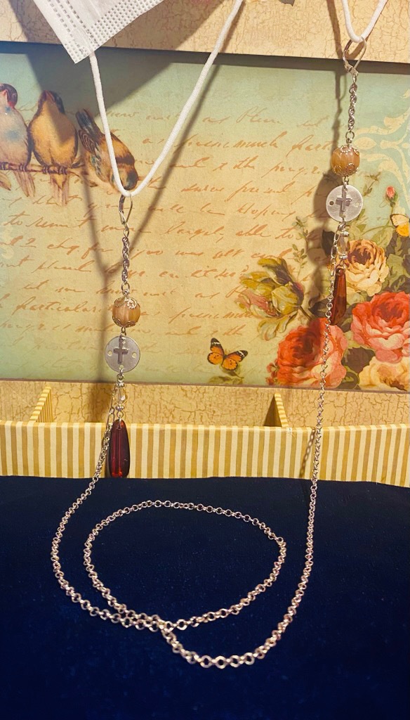 ［ゴシック風］マスクストラップ・チェーン［十字架］