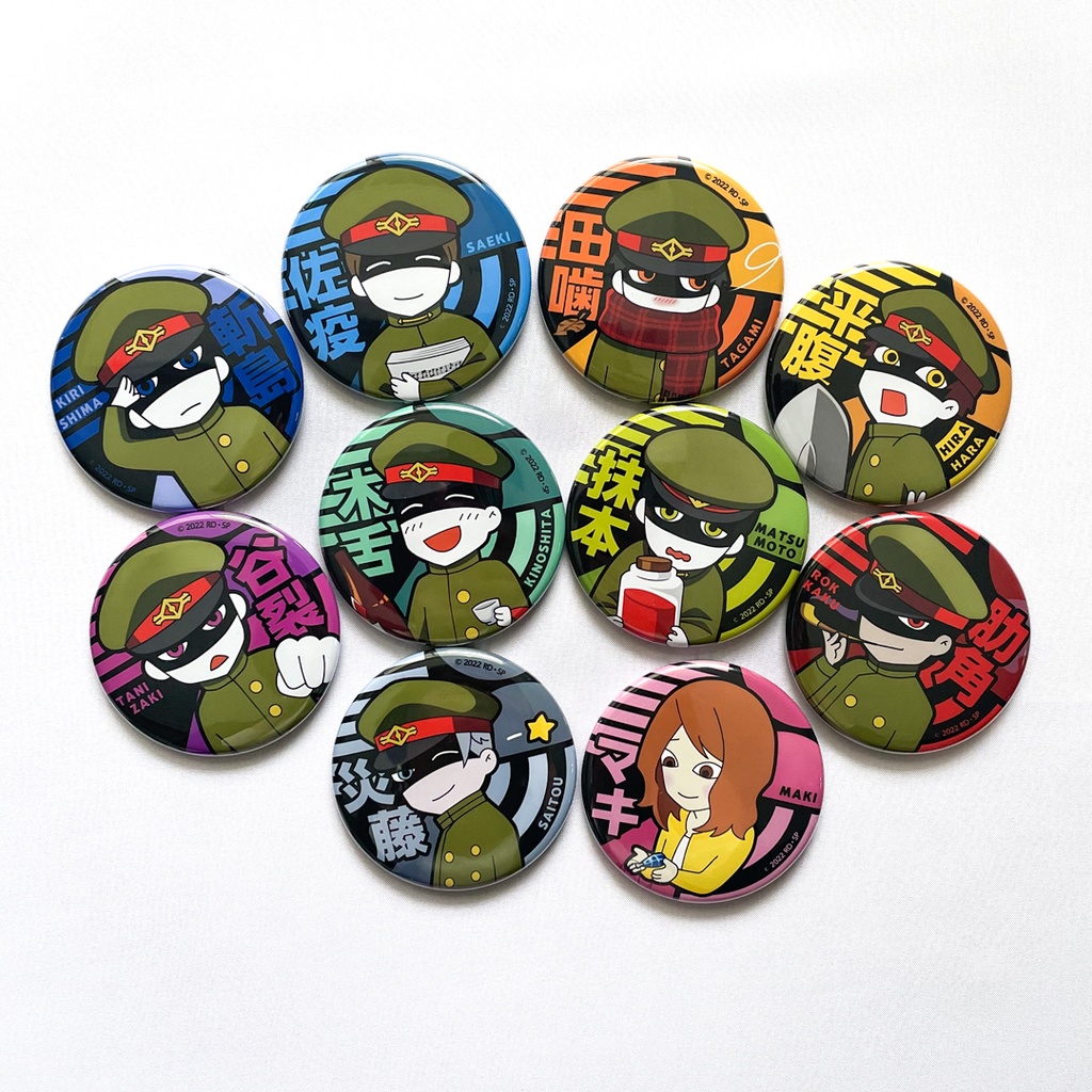 【獄都事変】公式缶バッヂLINEイラストver.