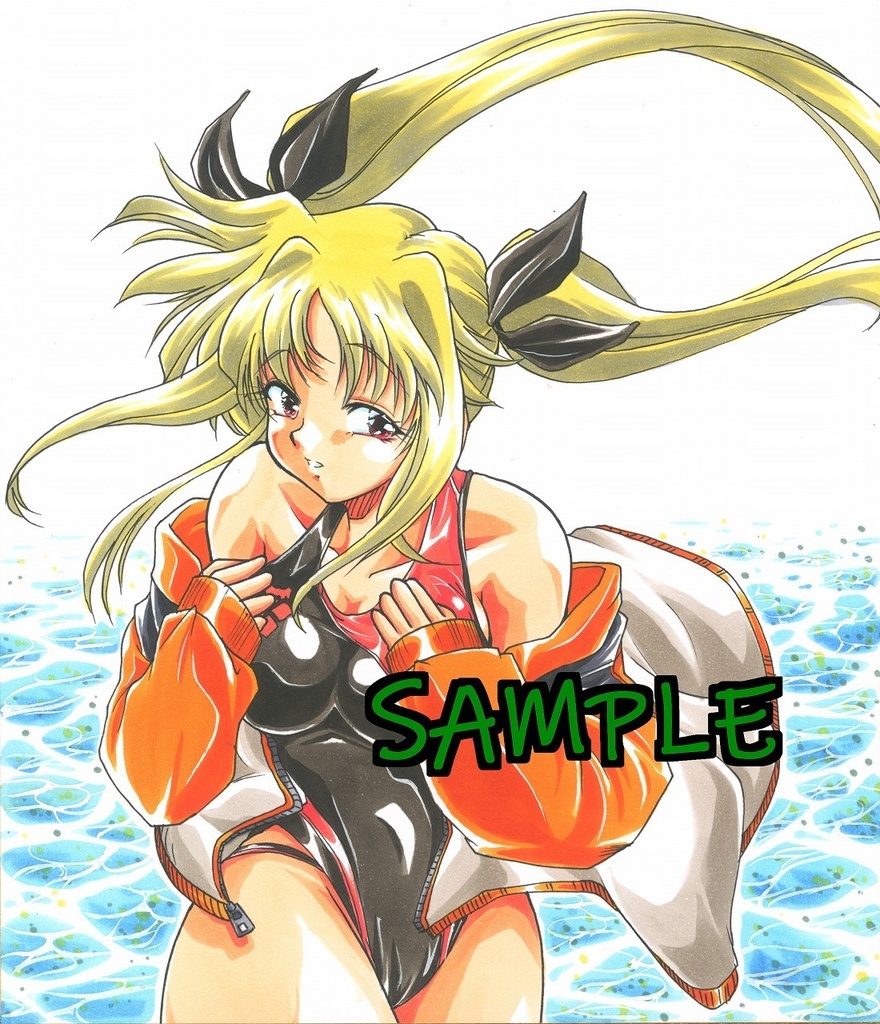 アナログ色紙 フェイト T ハラオウン 競泳水着 Homra Brand Booth