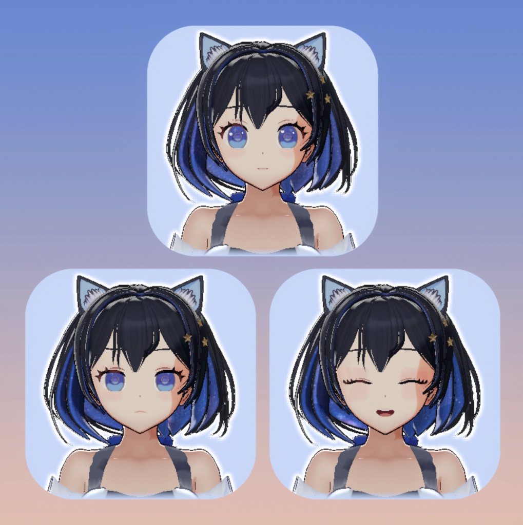 VRChat想定オリジナル3Dモデル「Umi」