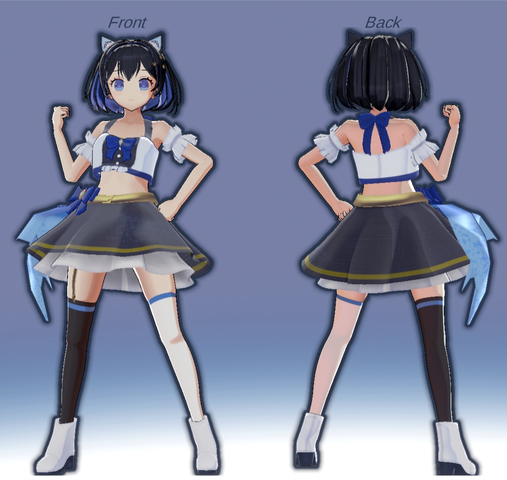 VRChat想定オリジナル3Dモデル「Umi」