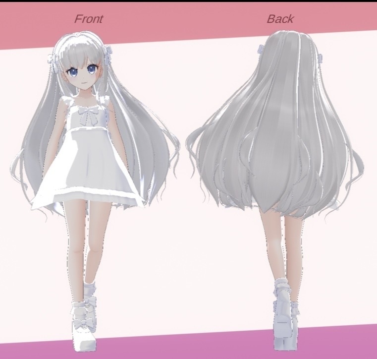 VRChat想定オリジナル3Dモデル「Milk」
