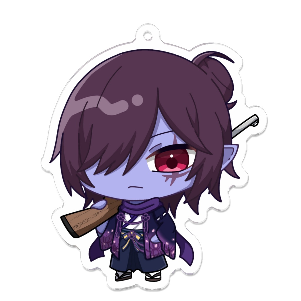 ミニ双月（スナイパー持ち）アクリルキーホルダー 