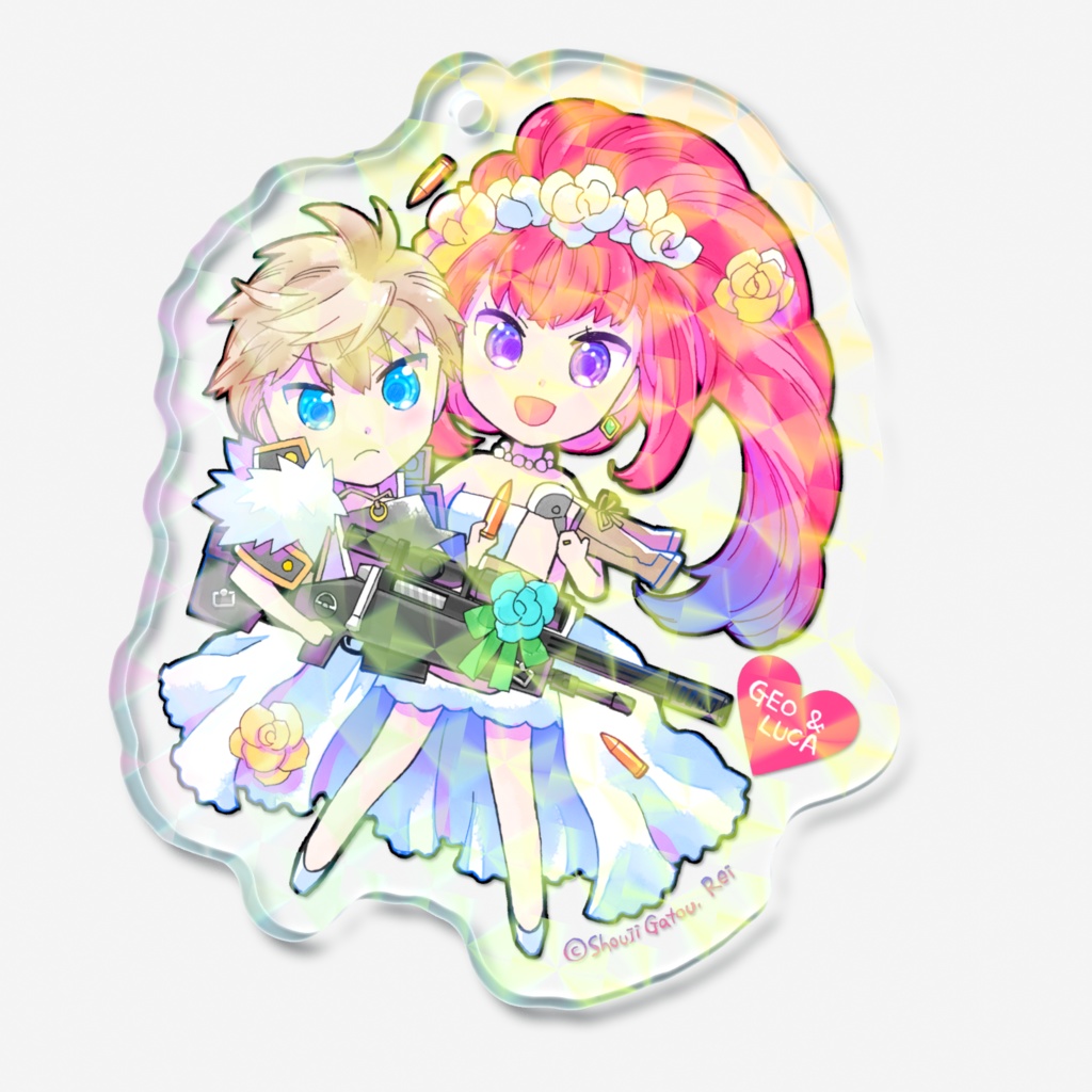 ジオ&ルカ お姫様抱っこ♡ホログラムアクリルキーホルダー