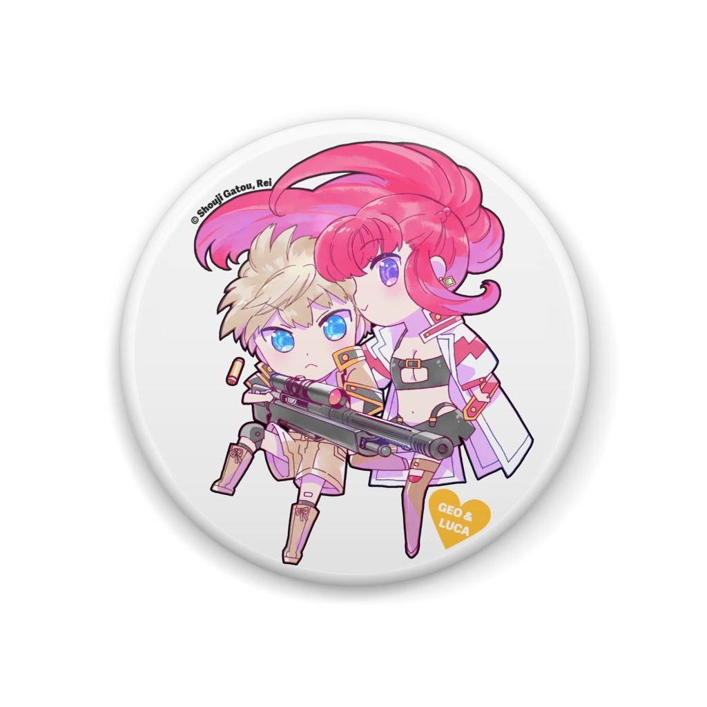 ジオ&ルカ なかよしバトル♡ 缶バッジ