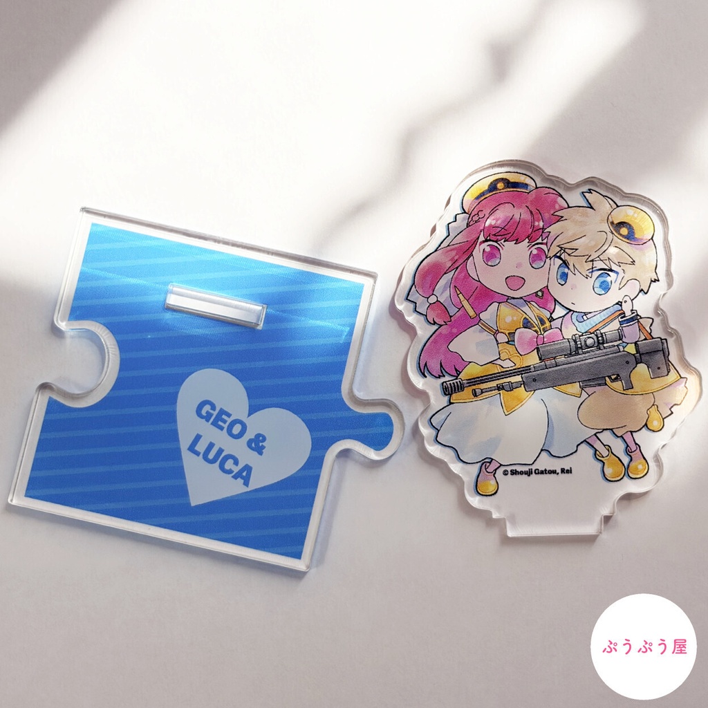 つながる♡アクスタ　青（ラブラブ夫婦ver.）