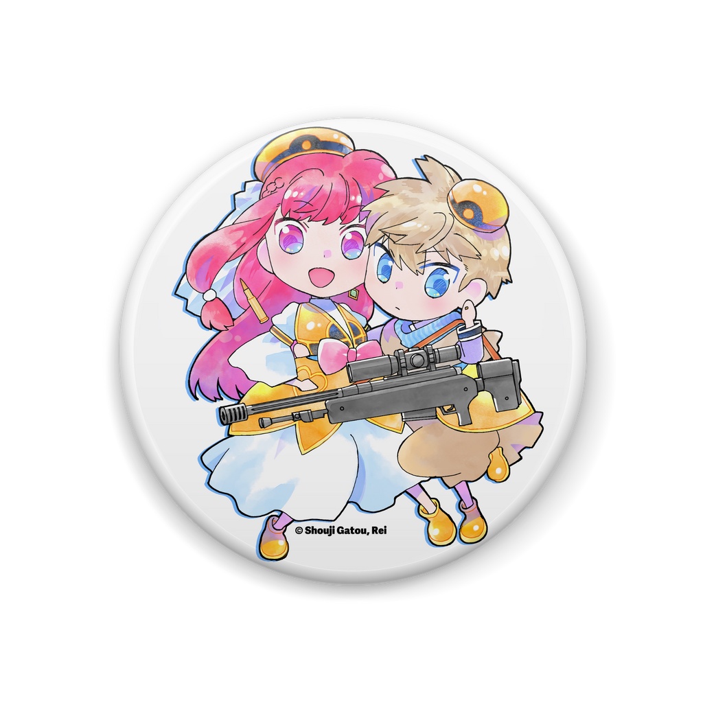ジオ＆ルカ　ラブラブ夫婦♡　缶バッジ