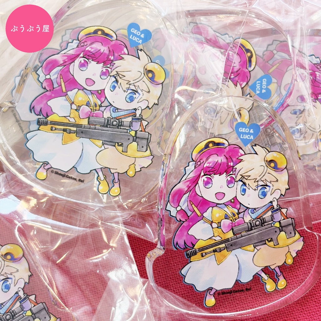 ジオ&ルカ ラブラブ夫婦♡ゆらゆらブロック(サイン入り・なし)