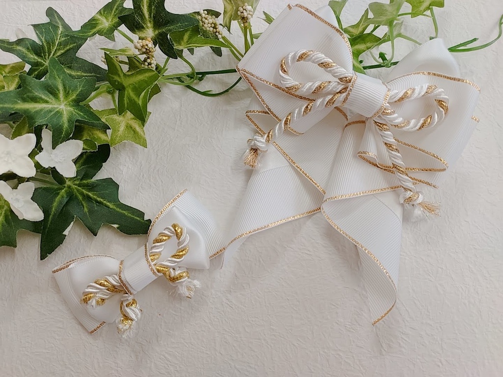 刀剣乱舞 イメージ ハンドメイド クリップ ミニリボン