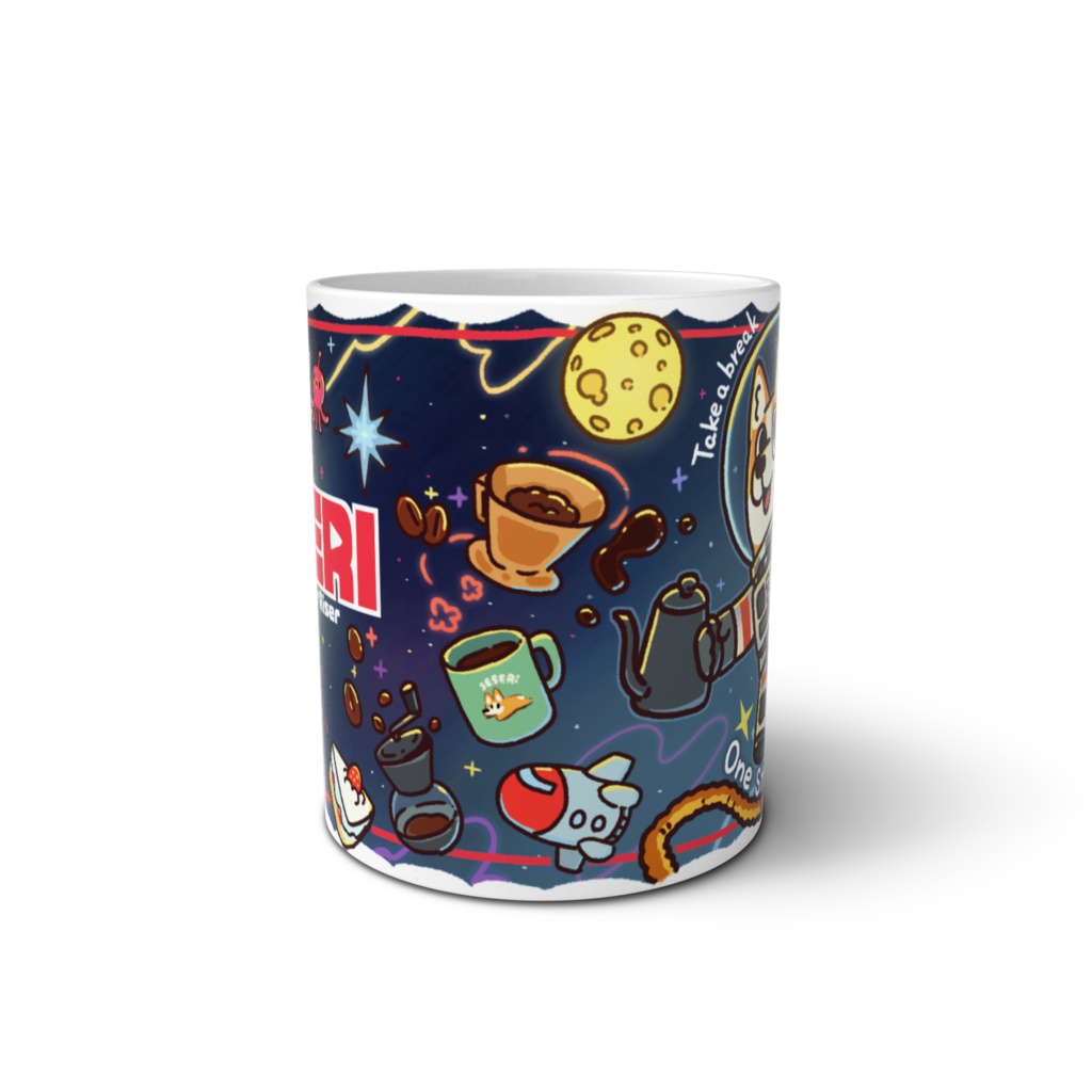 SESERIと一緒にコーヒーを飲みたい人用マグカップ