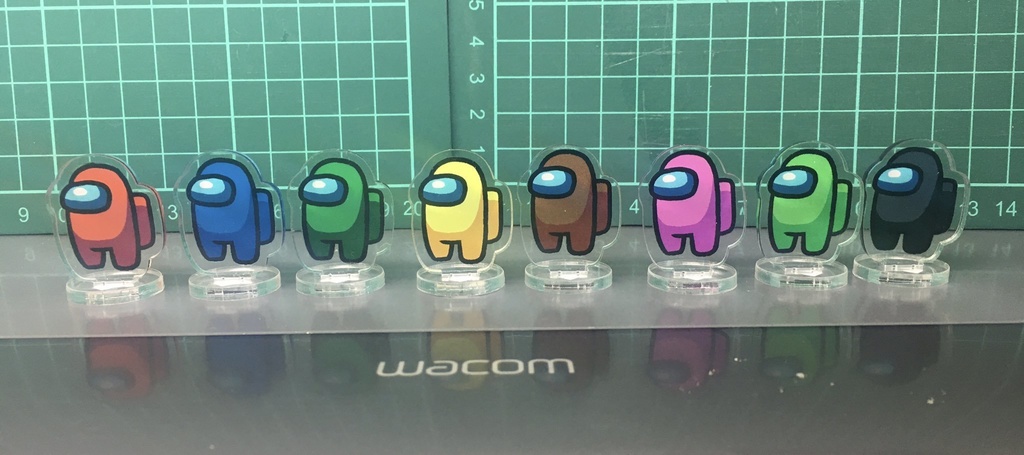 AmUsアナザー12色 アクリルフィギュア(台座付き)