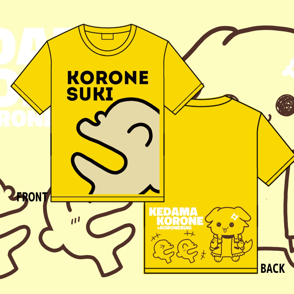 【107新作】ホロライブ　ころねすきーTシャツ